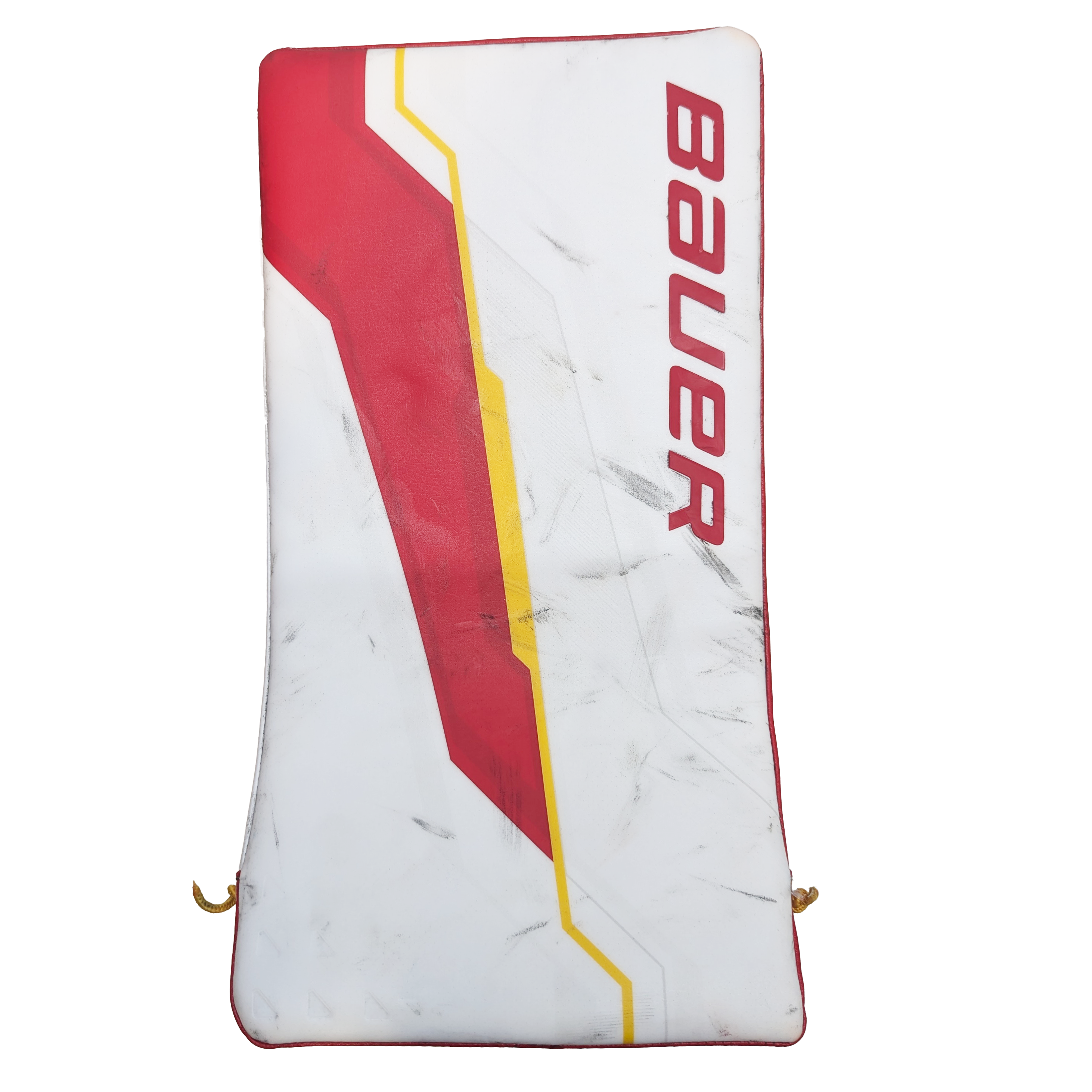 Bauer Supreme Shadow - Ensemble complet de gardien de but AHL Pro Stock d'occasion (blanc/rouge/jaune)